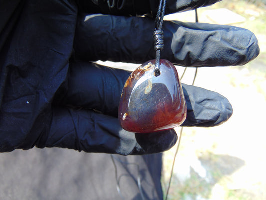 6 gram Pendant Indonesian Blue Amber for Healing 26A169