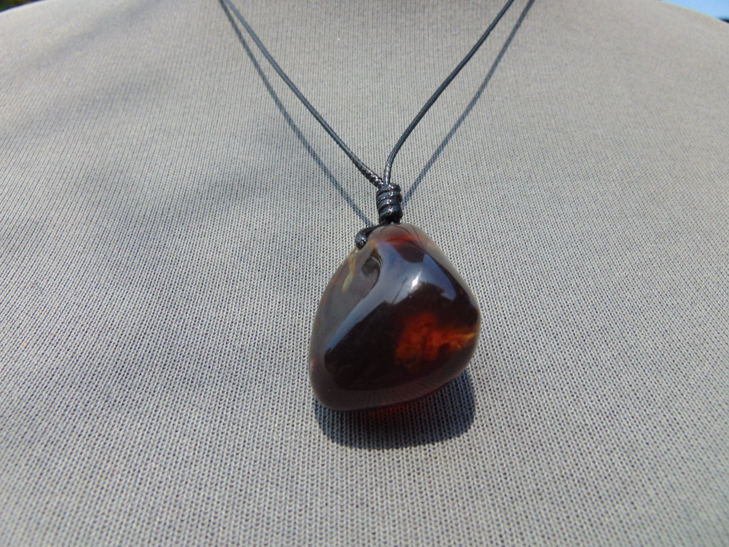 6 gram Pendant Indonesian Blue Amber for Healing 26A169