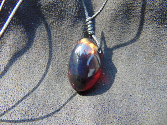 4 gram Pendant Indonesian Blue Amber for Healing 26A140