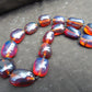 120 gr 15 beads Big Necklace Indonesian blue Amber for Healing FRN31