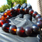 19 Gram 18 Small Beads Bracelet Indonesian Red Amber for Healing SB49