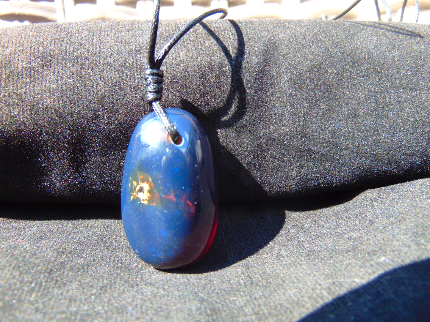 7 gram Pendant Indonesian Blue Amber for Healing 26N87