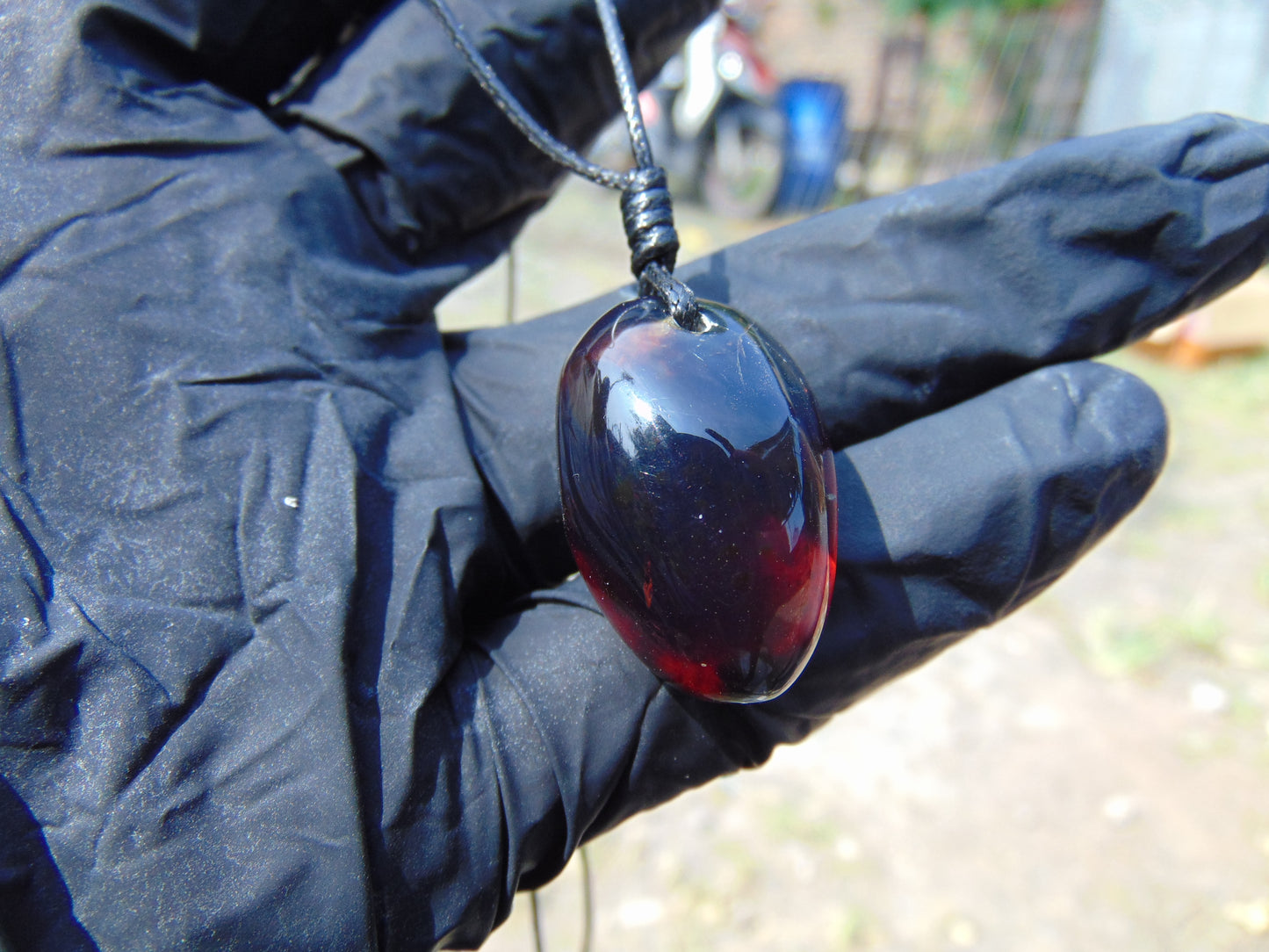 4 gram Pendant Indonesian Blue Amber for Healing 26A140