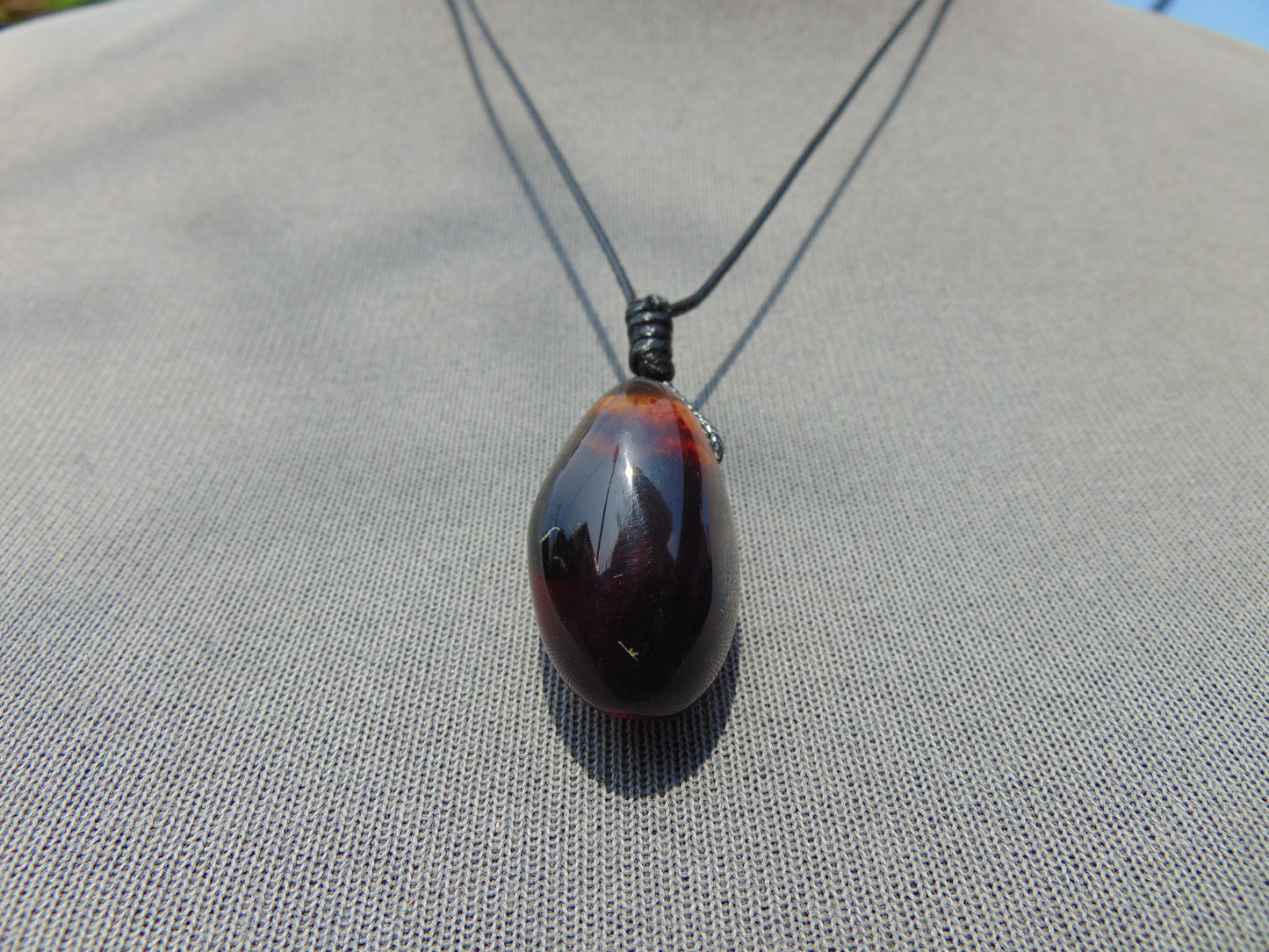 4 gram Pendant Indonesian Blue Amber for Healing 26A140