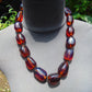 120 gr 15 beads Big Necklace Indonesian blue Amber for Healing FRN31