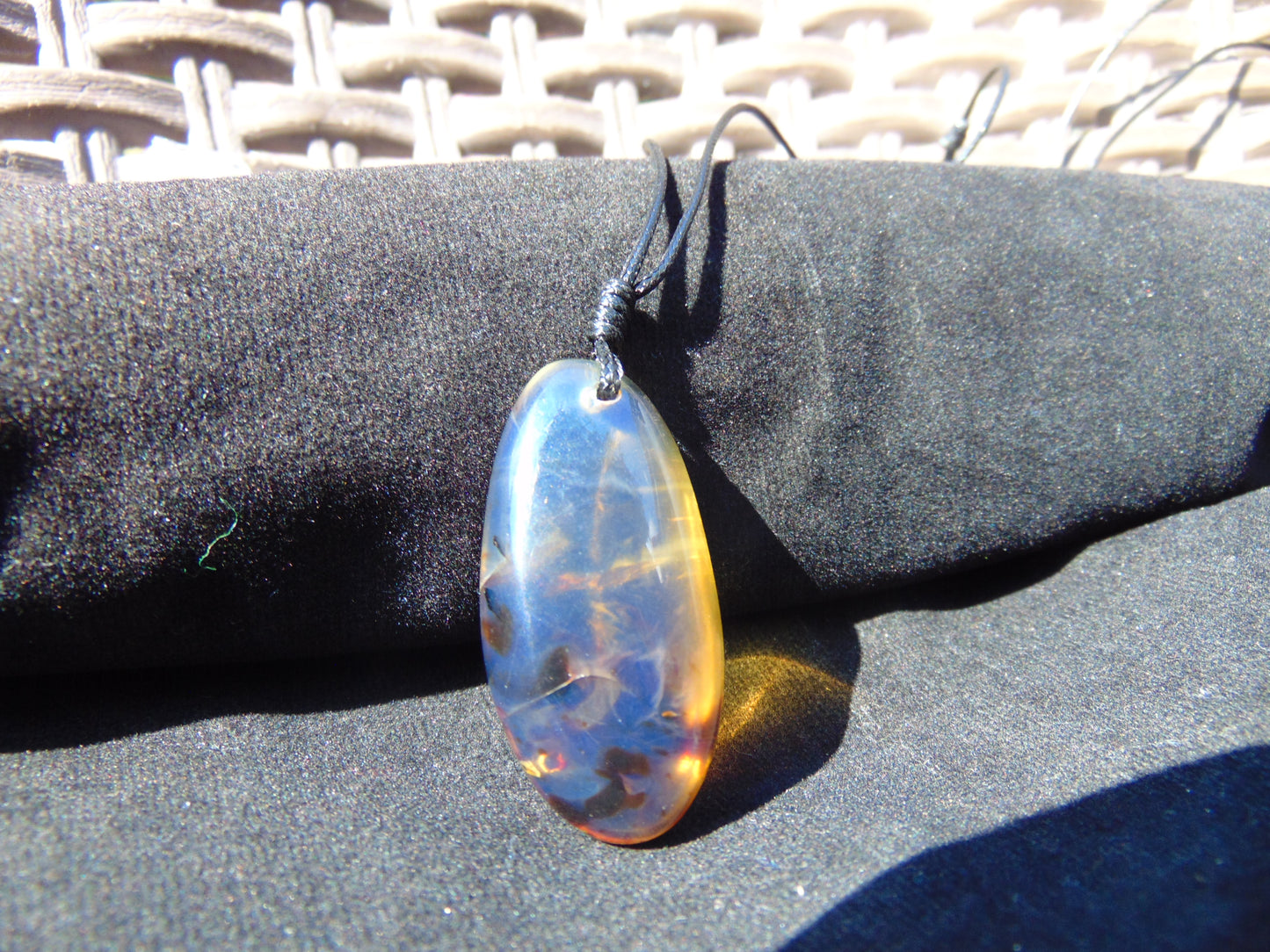 6 gram Pendant Indonesian Sky Blue Amber for Healing 26PA02