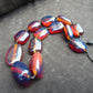 137 gr 13 beads Big Necklace Indonesian blue Amber for Healing FRN30