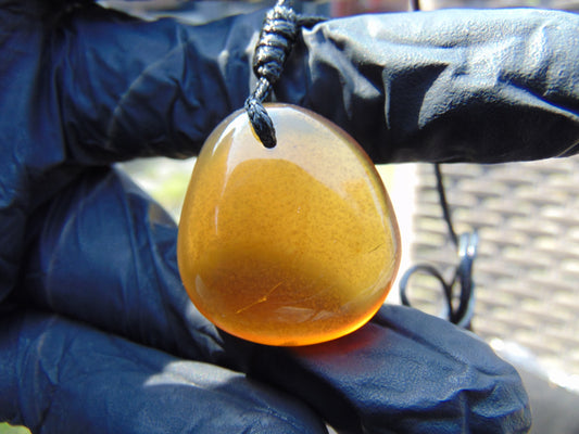 5 gram Pendant Indonesian Blue Amber for Healing 26A111