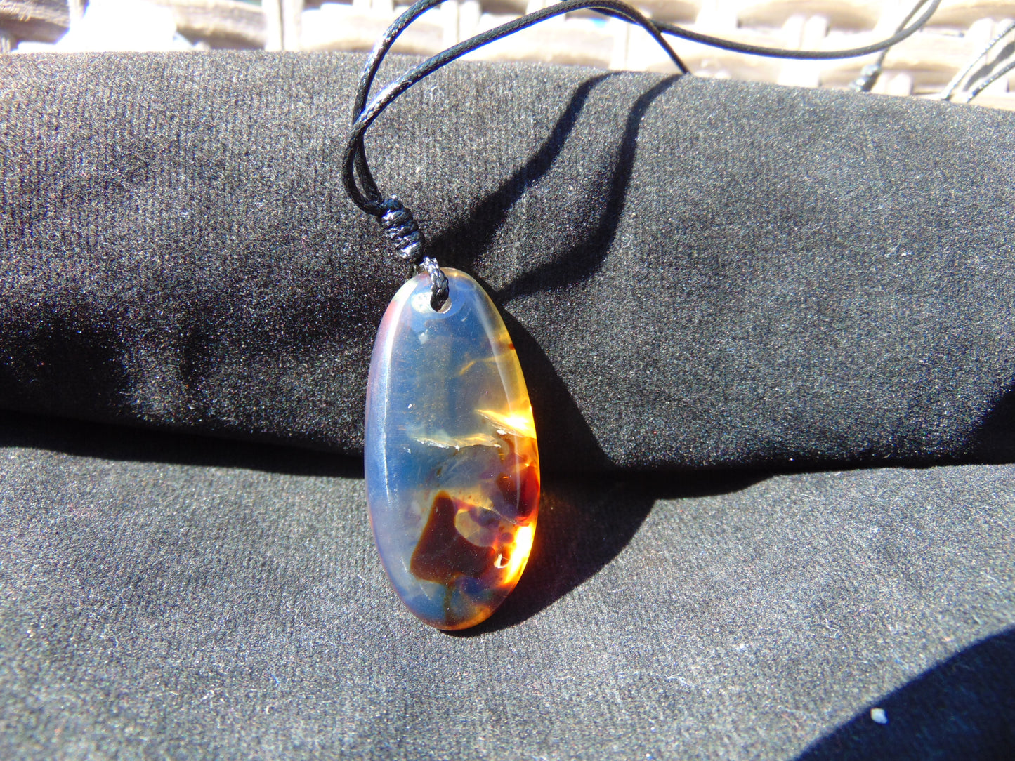 6 gram Pendant Indonesian Sky Blue Amber for Healing 26PA02