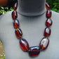 137 gr 13 beads Big Necklace Indonesian blue Amber for Healing FRN30