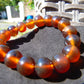 16 Gram 18 Small Beads Bracelet Indonesian Yellow Bluish Amber for Healing SB45