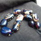 285 gr 11 beads Big Necklace Indonesian blue Amber for Healing FRN29
