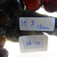 19 Gram 18 Small Beads Bracelet Indonesian Black Blue Amber for Healing SB25