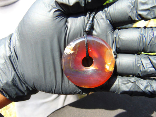 17 gr Donut Pendant Indonesian Amber for Healing 25Y253