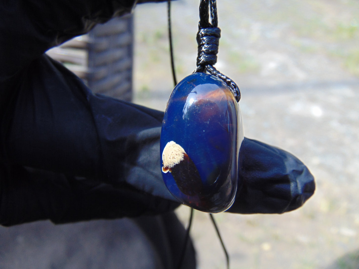 5 gram Pendant Indonesian Blue Amber for Healing 26A109