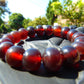 18 Gram 18 Small Beads Bracelet Indonesian Cherry Red Bluish Amber for Healing SB44