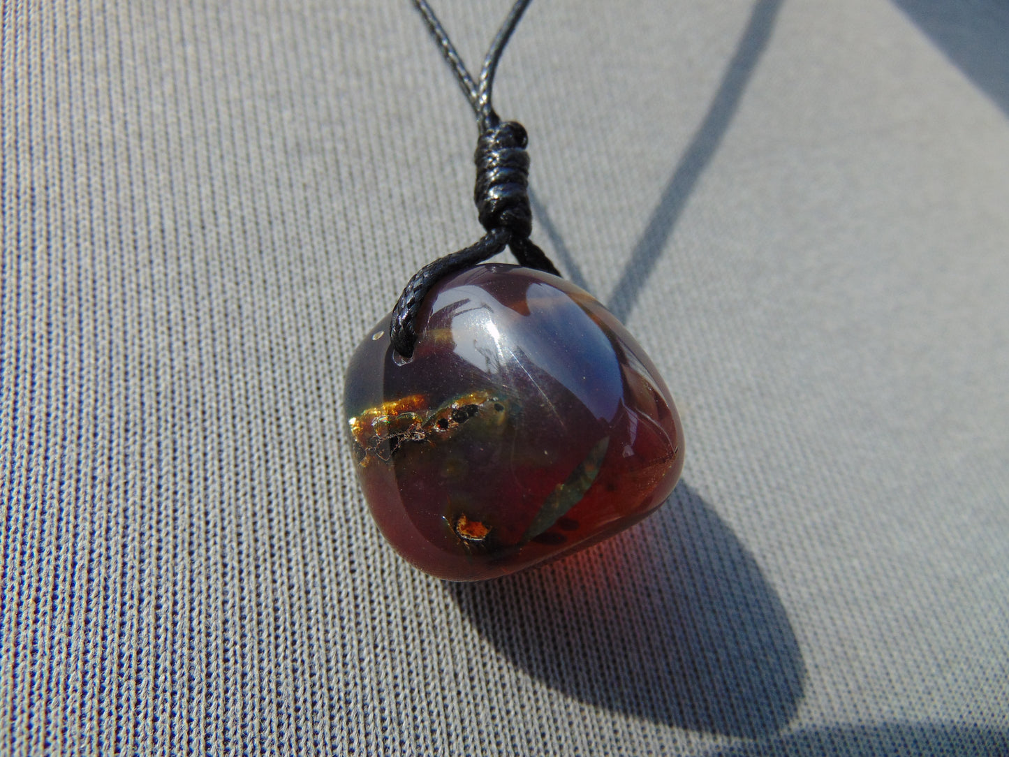 5 gram Pendant Indonesian Blue Amber for Healing 26A114