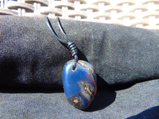 7 gram Pendant Indonesian Blue Amber for Healing A4