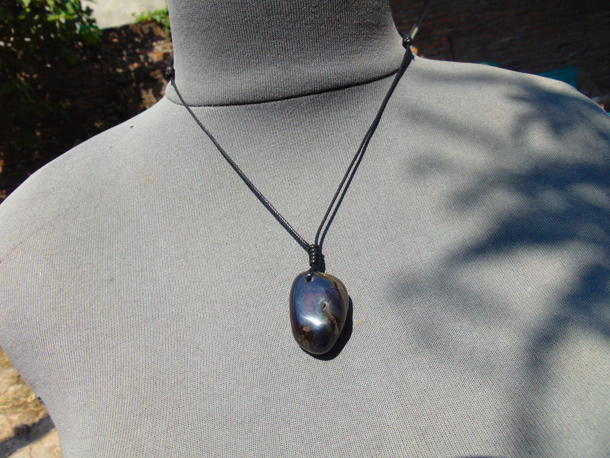 7 gram Pendant Indonesian Blue Amber for Healing A4