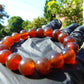 17 Gram 18 Small Beads Bracelet Indonesian Red Amber for Healing SB24