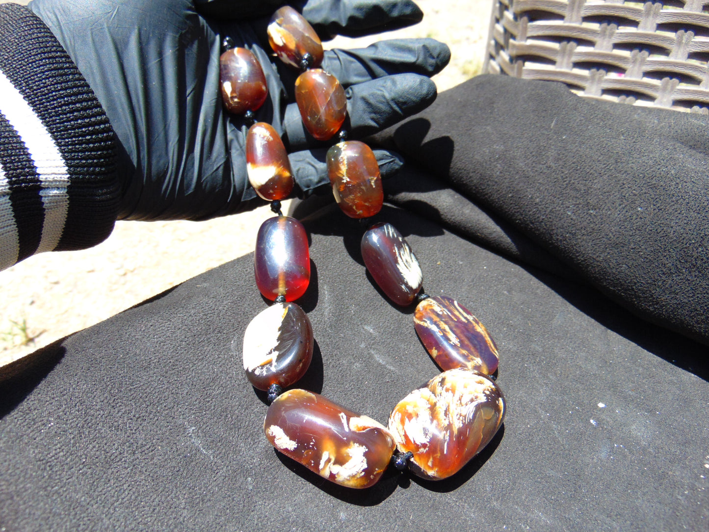90 gram Small Beads Necklace Indonesian Amber for Healing NE46