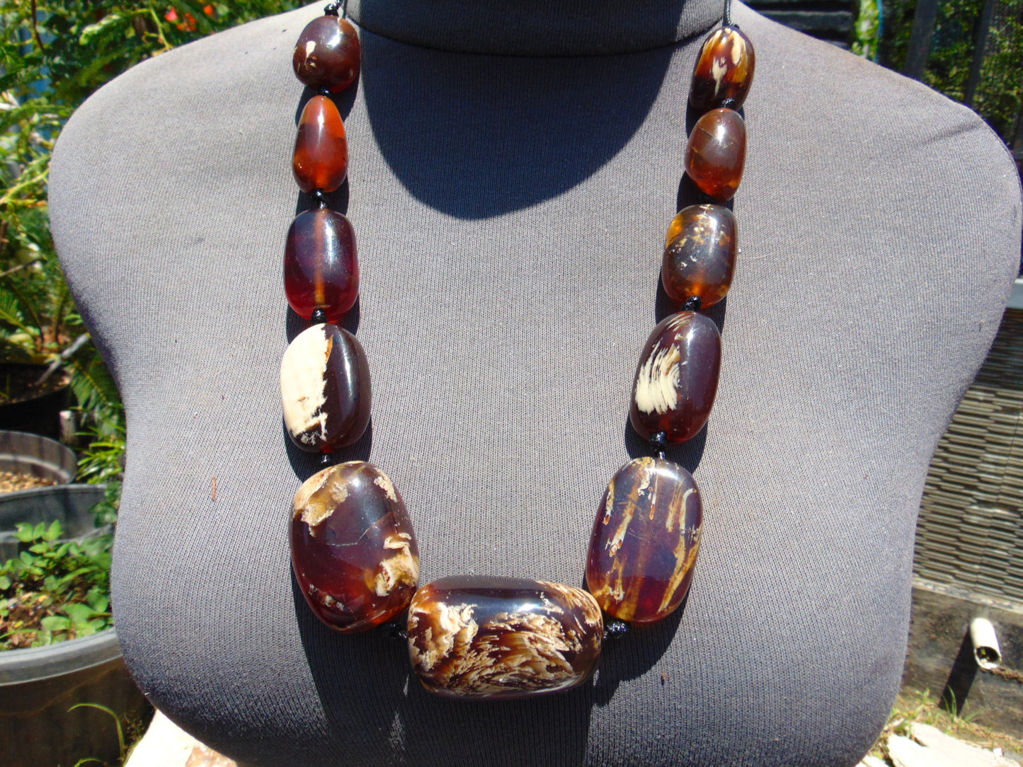 90 gram Small Beads Necklace Indonesian Amber for Healing NE46