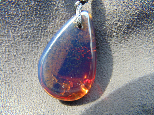5 gram Pendant Indonesian Blue Amber for Healing 26A119