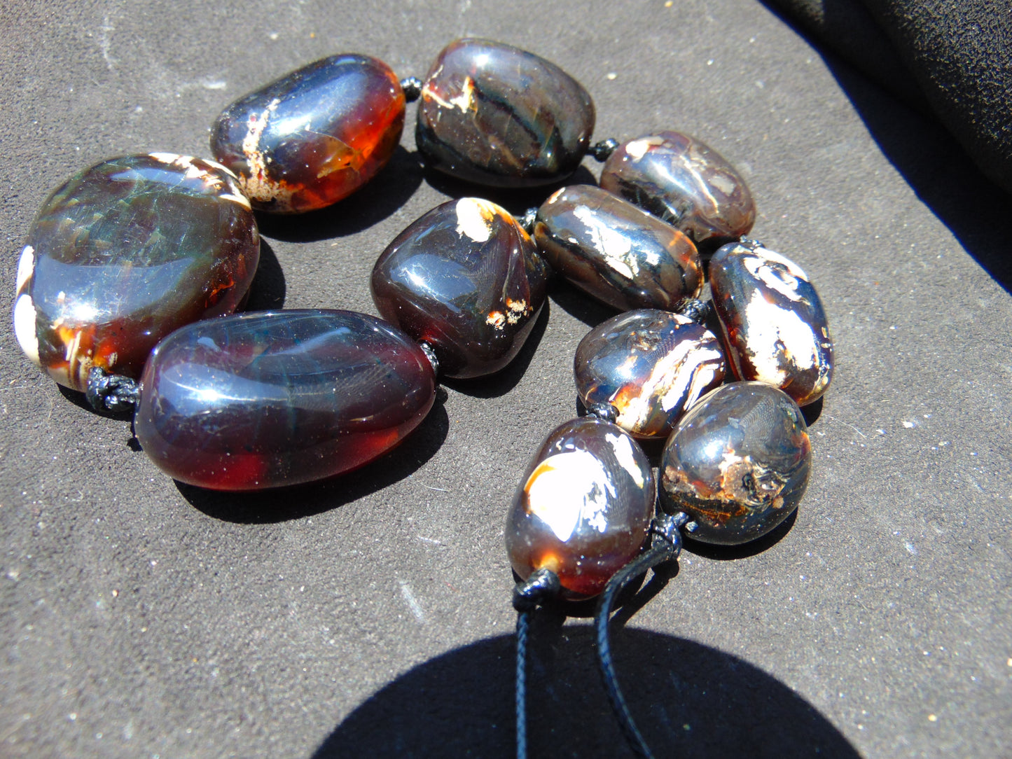 100 gram Small Beads Combination Necklace Indonesian Amber for Healing NE43