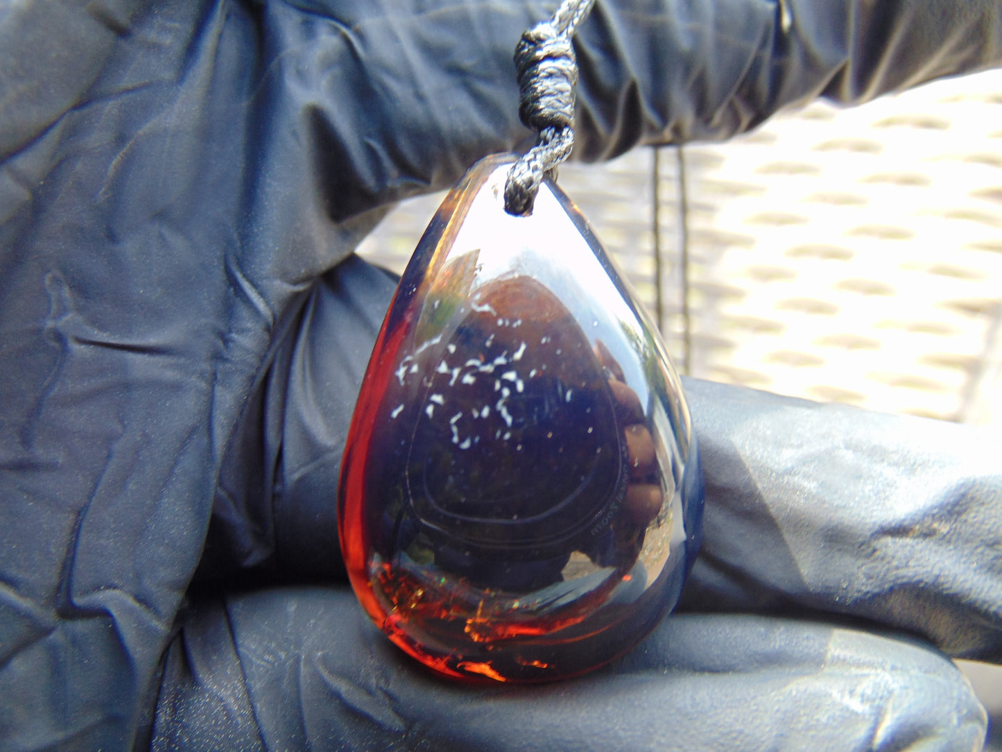 5 gram Pendant Indonesian Blue Amber for Healing 26A119