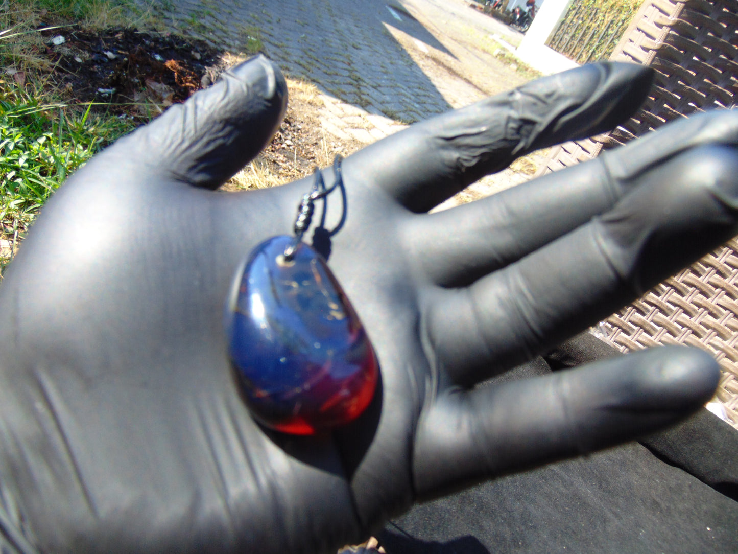 10 gram Pendant Indonesian Blue Amber for Healing 26N81