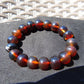18 Gram 18 Small Beads Bracelet Indonesian Red Bluish Amber for Healing SB52