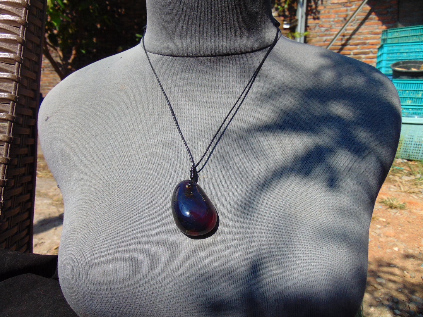 10 gram Pendant Indonesian Blue Amber for Healing 26N81