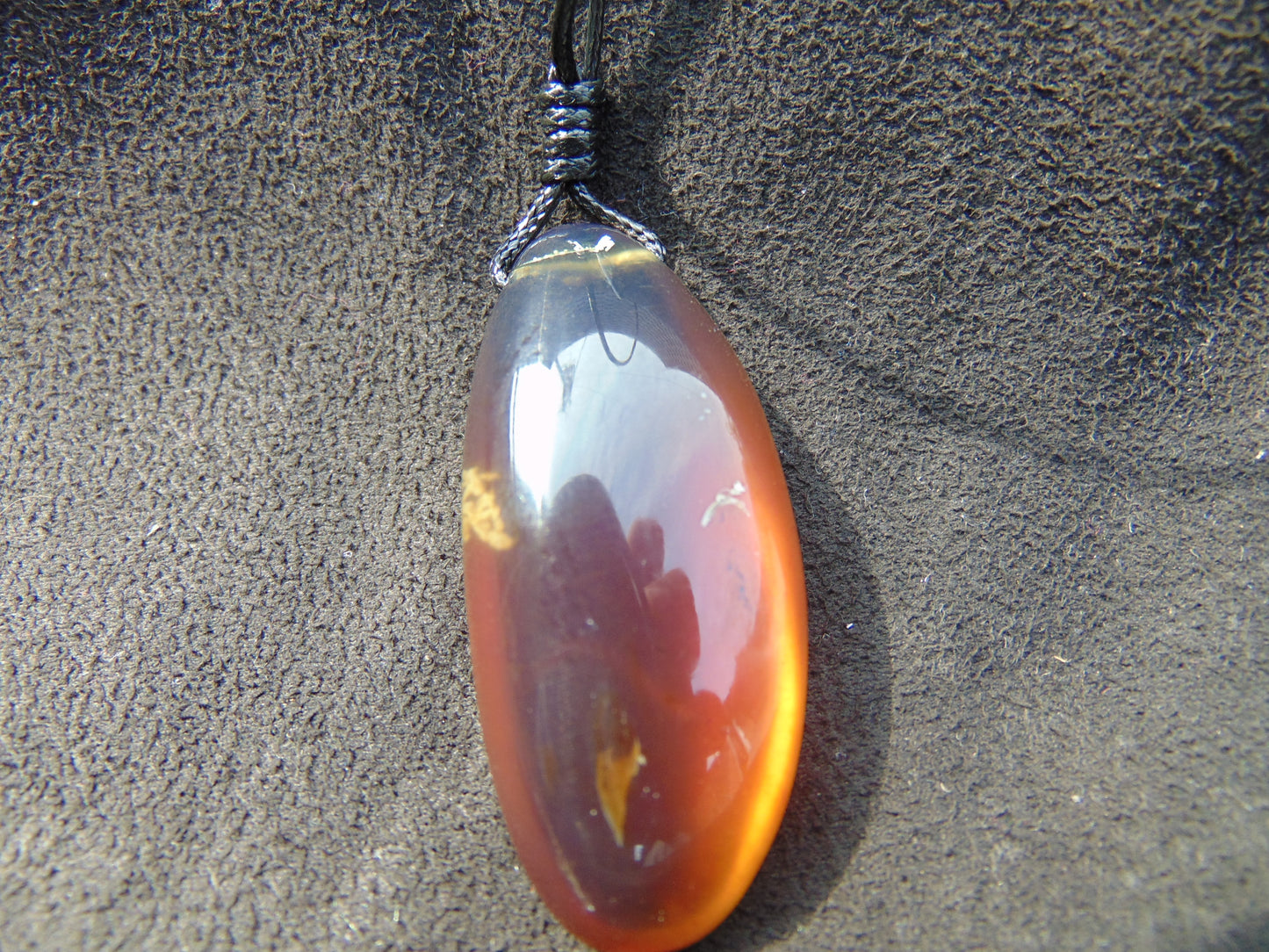 7 gram Pendant Indonesian inclusion Blue Amber for Healing 26A118