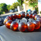 18 Gram 18 Small Beads Bracelet Indonesian Red Bluish Amber for Healing SB52