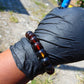 18 Gram 18 Small Beads Bracelet Indonesian Red Bluish Amber for Healing SB52