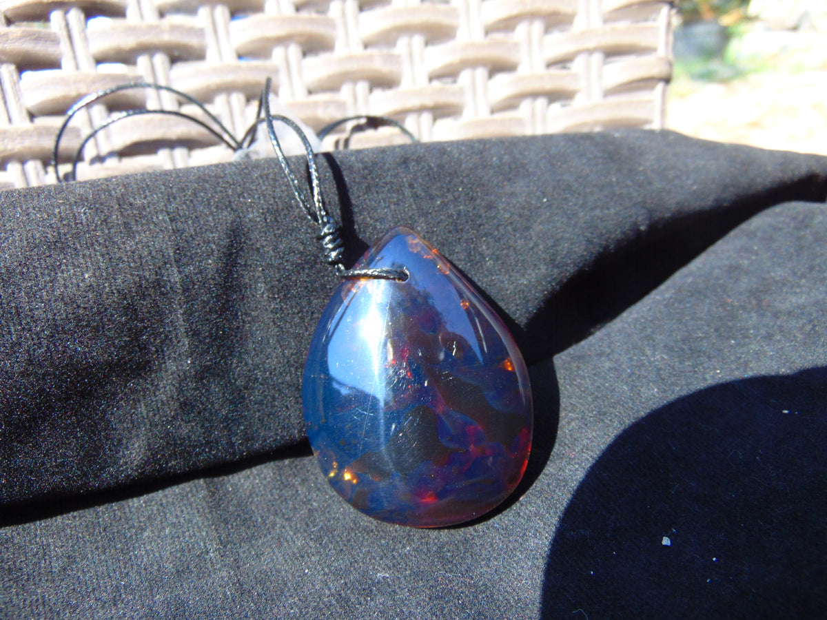 16 gram Pendant Indonesian Blue Amber for Healing 25N269