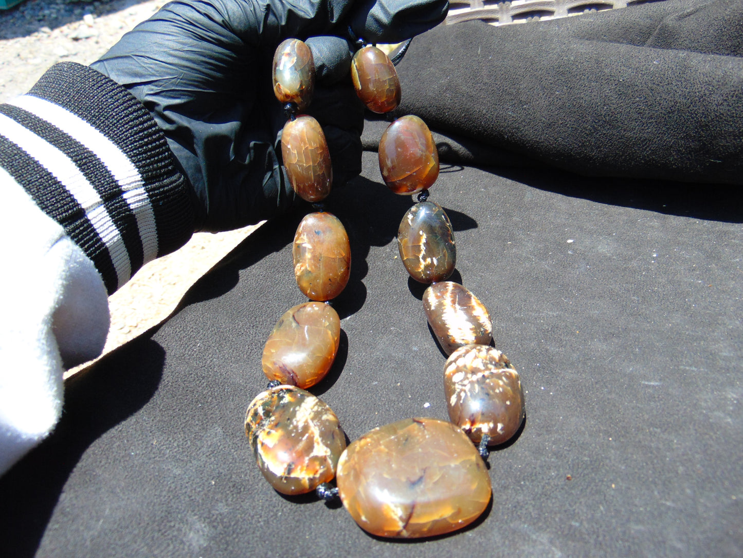115 gram Small Beads Combination Necklace Indonesian Amber for Healing NE44