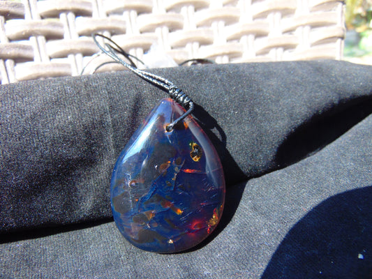 16 gram Pendant Indonesian Blue Amber for Healing 25N269