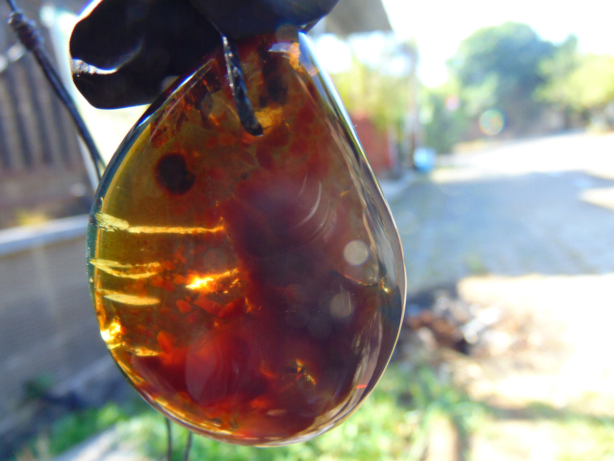 16 gram Pendant Indonesian Blue Amber for Healing 25N269