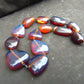 129 gr 13 beads Big Necklace Indonesian blue Amber for Healing FRN19