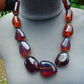129 gr 13 beads Big Necklace Indonesian blue Amber for Healing FRN19