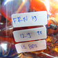 129 gr 13 beads Big Necklace Indonesian blue Amber for Healing FRN19