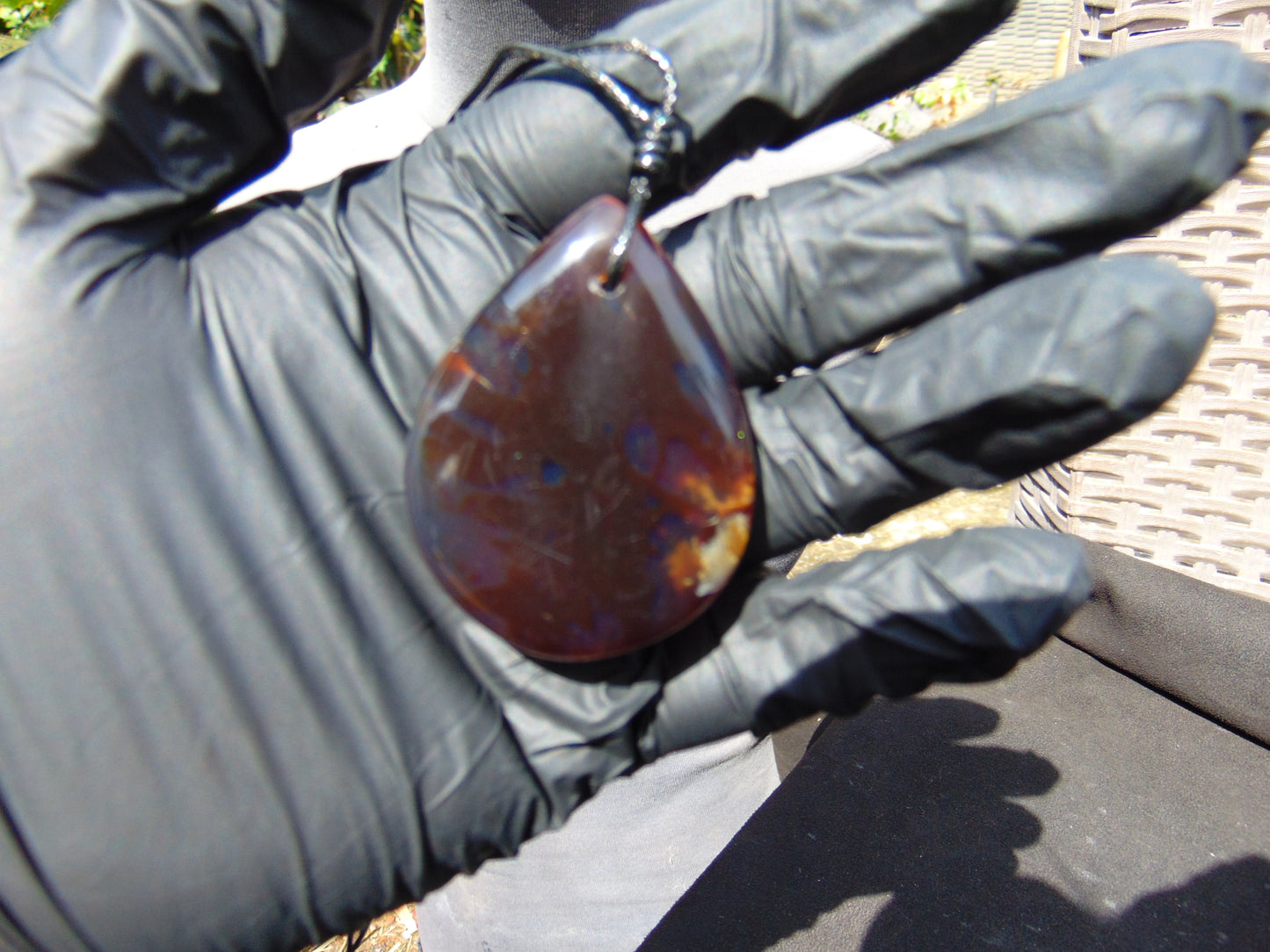 16 gr Pendant 49x37X14 mm Indonesian Amber for Healing 25Y256