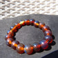 18 Gram 18 Small Beads Bracelet Indonesian Red Bluish Amber for Healing SB38