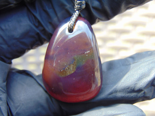 4 gram Pendant Indonesian Blue Red Amber for Healing 26A161