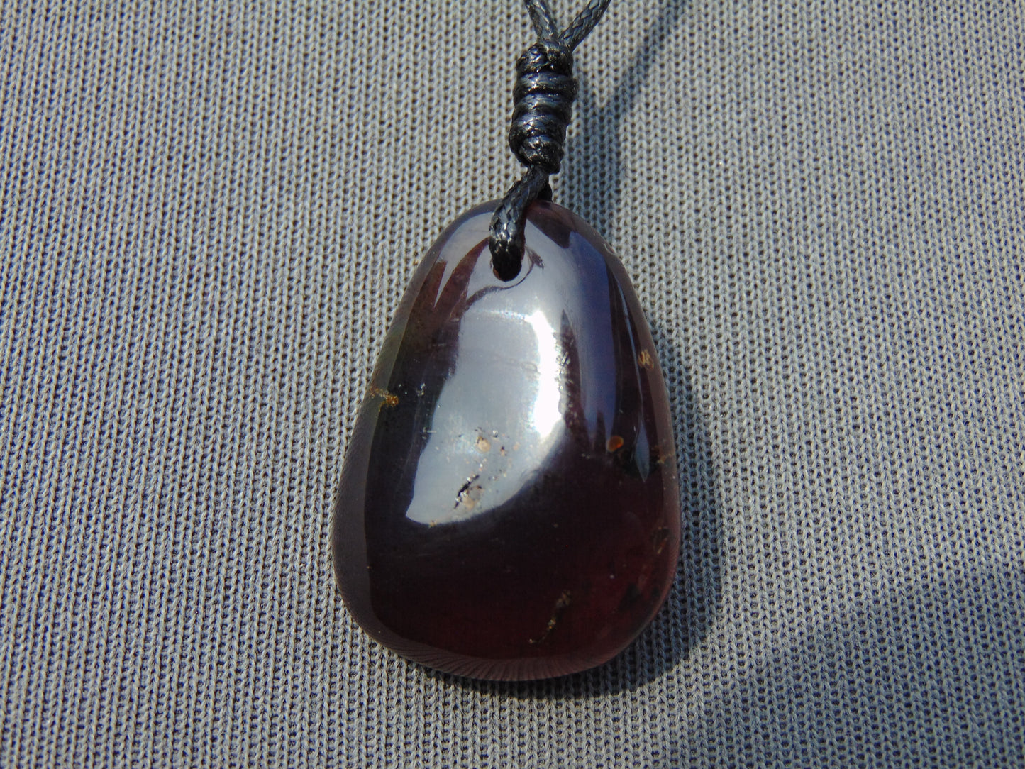 4 gram Pendant Indonesian Blue Red Amber for Healing 26A161