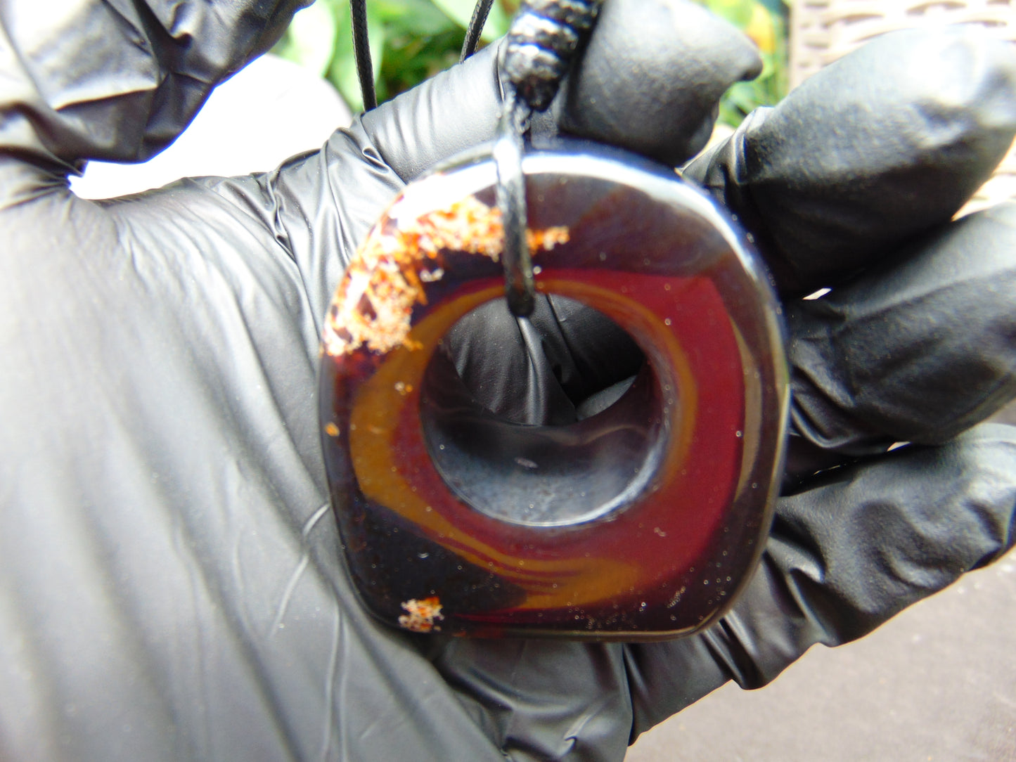 21 gram Ring Pendant Indonesian blue Amber for Healing 25y138