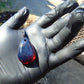 7 gram Teardrop Pendant Indonesian Blue Amber for Healing PBA976