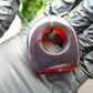 24 gram Ring Pendant Indonesian red blue Amber for Healing 25y153