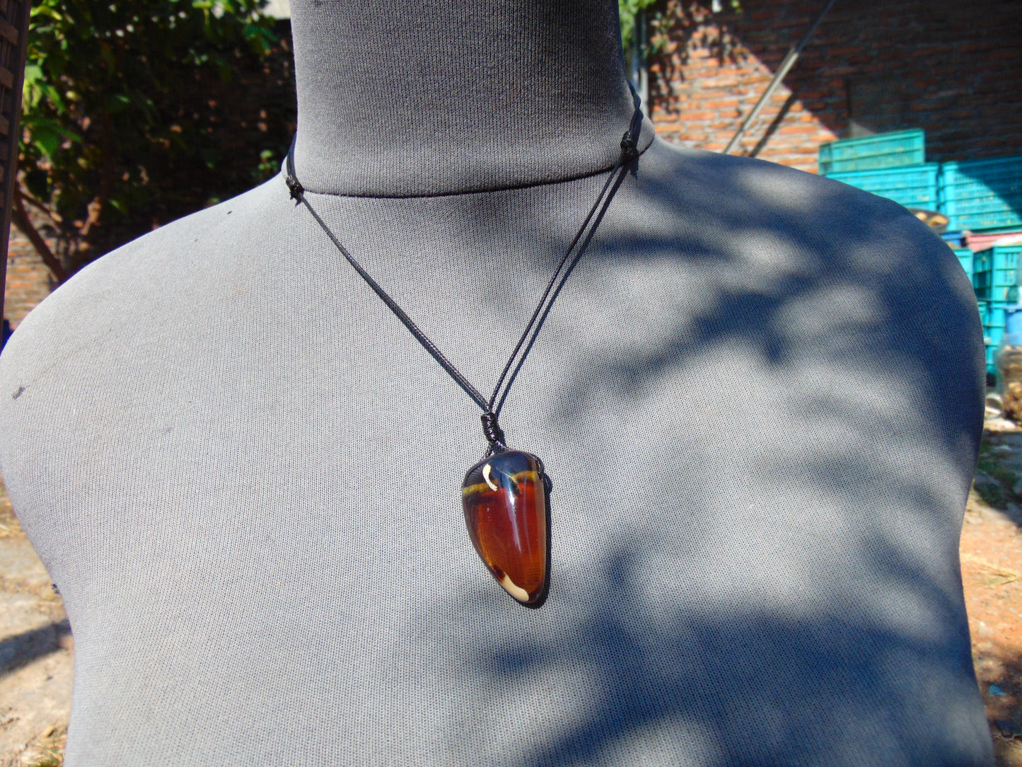 7 gram Pendant Indonesian AAAAA Blue Amber for Healing P368
